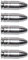 Flachberg Pufferpatronen 9 mm Luger | Dummy Rounds Aluminium (5 Stück) | Snap Caps 9 mm Training | Sicheres Trockentraining, Ladeübung, Waffenpflege