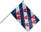 Stockflagge Niederlande Friesland - 30 x 45 cm