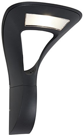 Eco-Light Moderne LED Wandleuchte Anda für Garten, Hof und Terrasse. Aus hochwertigem Aluguss, Farbe Anthrazit, 1040 Lumen, 18 Watt Power, 30 x 20,2 cm, IP65. Für ein interessantes Licht.