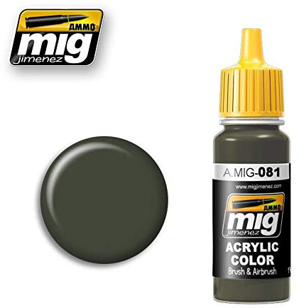 Mig Jimenez A.MIG-0081 Ammo Us Olive Drab Vietnam Era (Fs 24087) Acrylfarben, 17 ml, Mehrfarbig