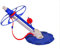Powerfulpool MK02PAC Robot Pulitore Idraulico per Piscina Interrata e Fuoriterra, Blu/Rosso/Bianco, 80x45x15 cm