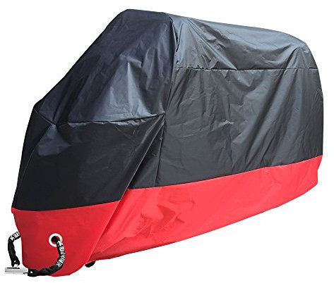 Rusee Lona protectora para motocicleta, resistente al agua, al polvo y al sol XXL