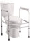 Toilet safety frame rail surround mobility aid - Lightweight aluminium and Height Adjustable