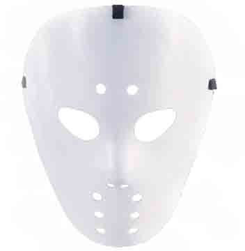 PARTY DISCOUNT Maske Hockey, weiß