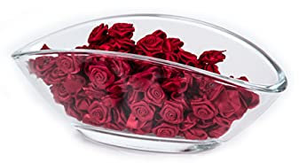 FlexiStore 100 Rosen - 15mm - Deko Rosen Röschen - Satinrosen | Bordeaux Rot