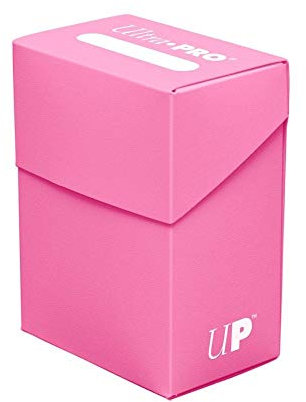 Ultra Pro Caja de mazo estándar, Rosa Brillante, 80 Tarjetas
