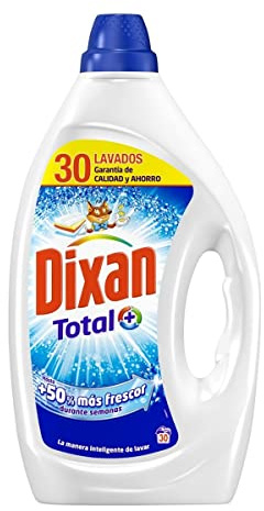 Dixan Gel Detergente Líquido para Lavadora, 30 Lavados