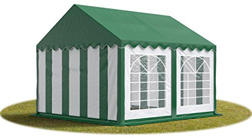 TOOLPORT 4x4 m Tente de réception/Barnum Vert-Blanc Toile de Haute qualité PVC 700 N