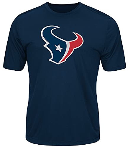 Majestic NFL Football T-Shirt Houston Texans Logo Tech Cool Base (L)