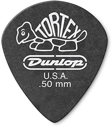Jim Dunlop 482P.50 Tortex Jazz Player Pack - Pitch Black (Pack of 12)