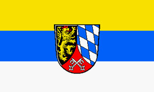 Flagge Landkreis Oberpfalz Grösse 1,50x0,90m