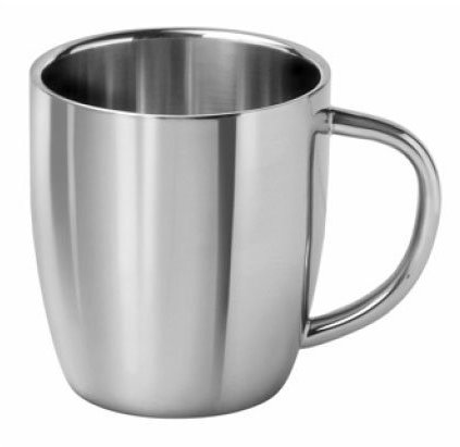 Yacht Steel Cappuccino Becher, hochglanzpoliert, Edelstahl, 0,3Liter
