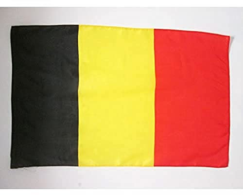 AZ FLAG - Drapeau Belgique - 150x90 cm - Polyester léger - Drapeau Belge Avec Fourreau et Cordelettes - 80g