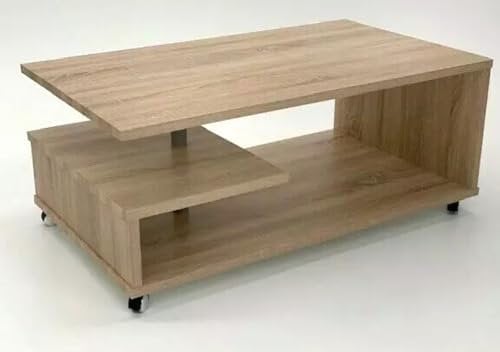 Möbel SD Couchtisch(Timmi) Sonoma Eiche hell Sägerau L.103cm B.60cm H.43cm Stärke 22 mm