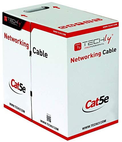Techly Professional 303591 Matassa U/UTP Cavo Cat.5E CCA 305m Rigido Grigio Grigio