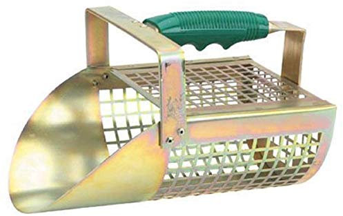 Paletta SETACCIO Sabbia Garrett Sand Scoop in Metallo Traforata Forata per RICERCHE in Spiaggia Mare Fiume Lago BATTIGIA Shovel per Metal Detector