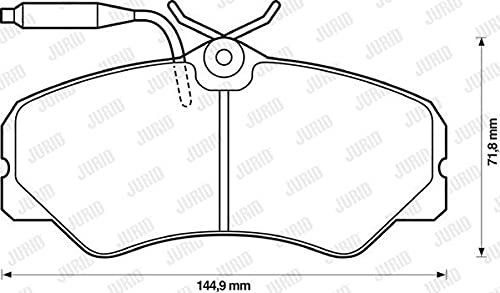 Jurid 571393J Bremsbelagsatz, Scheibenbremse - (4-teilig)
