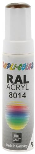Dupli-Color 677199 Lackstifte, 12 ml, DS 8014 Sepiabraun Glanz