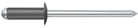 Desa 7504814 N - Standardnieten Aluminium/Stahl 4,8 x 14 schwarz