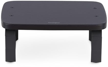Kensington Monitor Stand - Small Ergonomic Screen Riser (W300 x D249 x H42 mm) with SmartFit System - Black (K52785WW)