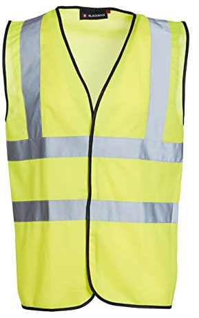 Blackrock Warnweste Gelb, Warnweste Auto, Hi Vis, arbeitsweste herren, security weste warn, fahrradweste herren, Sicherheitsweste, reflektierend, warnwesten auto warnweste fahrrad motorrad