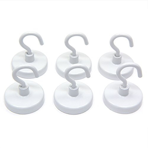 18 LB Holding Power Ceramic Magnetic Hook 6-Count
