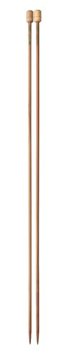 Pony Single Ended Bamboo Knitting Pins, Multi-Colour, 3mm
