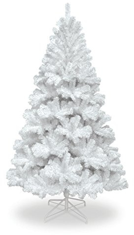 8FT COLORADO SPRUCE WHITE CHRISTMAS TREE WITH 1097 TIPS CT06364