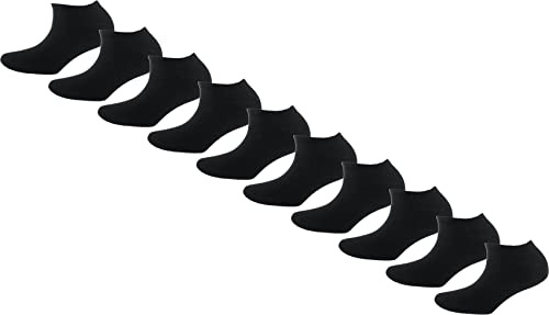 s.Oliver Unisex 10er Pack Sneakersocken mit weichem Bund Damen & Herren Füßlinge, Schwarz (black 5), 39/42 (Herstellergröße: 39/42)