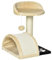PawHut Árbol Rascador para Gatos Pequeño Altura 40 cm de 2 Niveles con Poste Tablero para Rascar Plataformas y Juguete de Bola Colgante 35,5x37x46 cm Beige