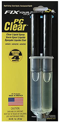 Líquido adhesivo de resina epoxídica PC Products, transparente, Pack of 2, transparente, 2
