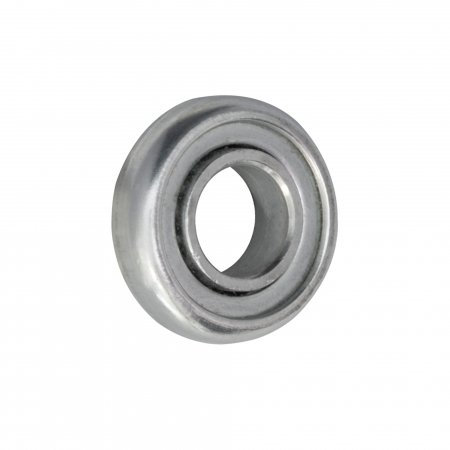 jarolift Mini-Kugellager, Wartungsfrei mit Bund, Innendurchmesser, 12 mm, Außendurchmesser 28 mm, aus legiertem Stahl