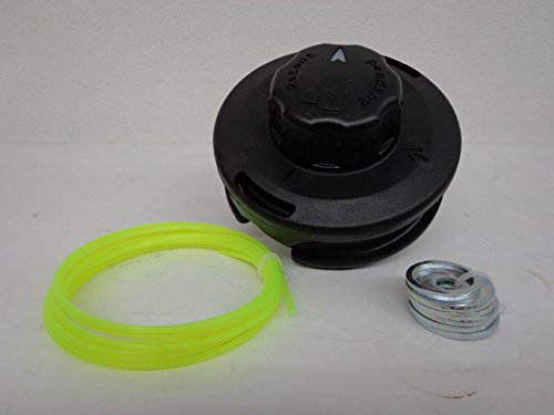 Ratioparts Easy Load Semi-Automatique Diamètre Fil 2 mm Diamètre extérieur 109 mm Tête de Fil sans Boulon Noir