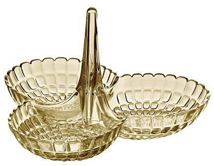 Guzzini - Tiffany, Vorspeisenteller - Sandfarben, 25 x 23,5 x h15,5 cm - 19920039
