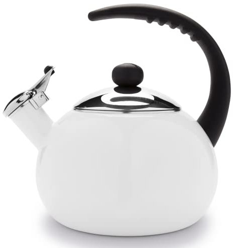 Farberware Luna 2-1/2-Quart Teakettle, White