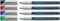 Schneider 225 M Universal-Marker (Non-Permanent, feucht abwischbar, 1,0 mm) 4er Etui schwarz/rot/blau/grün
