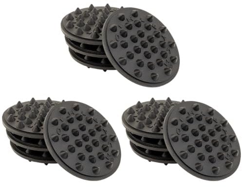 Oehlbach Shock Absorber – Ammortizzatore di vibrazioni di alta qualità per subwoofer, altoparlanti, amplificatore e giradischi – Protezione dalle vibrazioni, piedini per altoparlanti, set da 12, nero