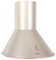 Klarstein Lumio Primo- Retro Cappa Aspirante da cucina in acciaio inox, 60 cm, potenza di aspirazione pari a 430 m³/h, 3 livelli di potenza, illuminazione con due faretti alogeni, Champagne
