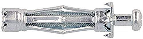 Molly M14205-XJ Chevilles métal à expansion avec gond Ø 8 x 40 mm, Gris, Set de 10 Pièces