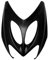 one by Camamoto cod 77366732 Frontplastik Frontschild Kompatibel mit Yamaha Mbk Nitro verspieltes Schwarz