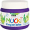 KREUL 23107 - Mucki leuchtkräftige Fingerfarbe, 150 ml in violett, auf Wasserbasis, parabenfrei, glutenfrei, laktosefrei und vegan, auswaschbar, vermalbar mit Pinsel, Schwamm, Spachtel und Fingern