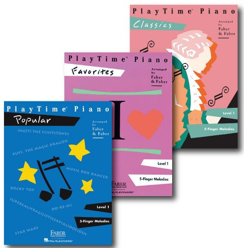Playtime Piano Pack - Level 1 - Three Book Set - Includes Classics, Favorites and Popular - Piano Adventures Supplementary Series