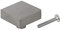 Massiv Edelstahl Möbelknopf Möbelgriff matt gebürstet 32x32mm Schrankknopf Schubladenknopf quadratisch Möbelbeschlag