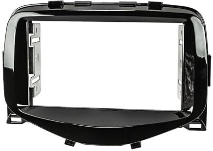 tomzz Audio 2455-003 Doppel DIN Radioblende kompatibel mit Toyota Aygo Citroen C1 Peugeot 108 ab 2014 Piano Lack schwarz