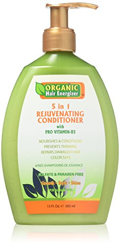 Organic Hair Energizer 5 in 1 Rejuvenating Conditioner with Pro Vitamin B5 by Organic Hair Energizer