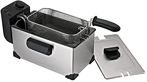 JOCCA 5519 Friggitrice, 2200 W, ABS, Argento