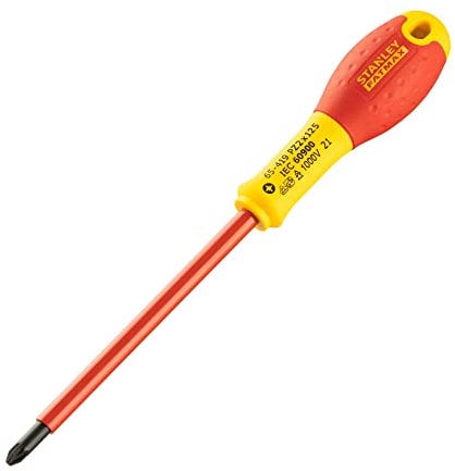 STANLEY 0-65-419 - Destornillador aislado vde 1000v FatMax pozidrive pz2 x 125 mm