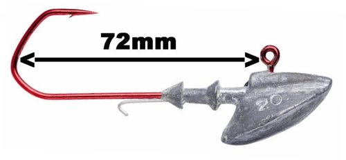 DAM FZ Stand Up Jig Head Gr.8/0 20g 4 Stück