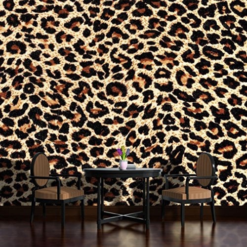 Vlies Fototapete Tapete Vliestapete ForWall Leopard Muster AF190VEXXXL (416cm x 254cm) Photo Wallpaper Mural
