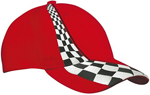 Myrtle Beach Hochwertiges 6 Panel Cap in attraktivem Racing-Design (red)